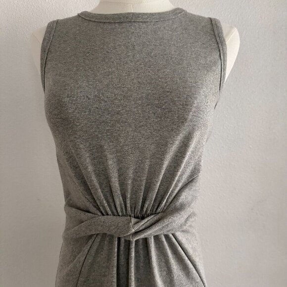 Elodie by Reformation Gray Sleeveless Midi S Dress - Picture 2 of 9